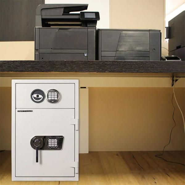 Rottner Schubladentresor D1 65 EL/EL lichtgrau T06172